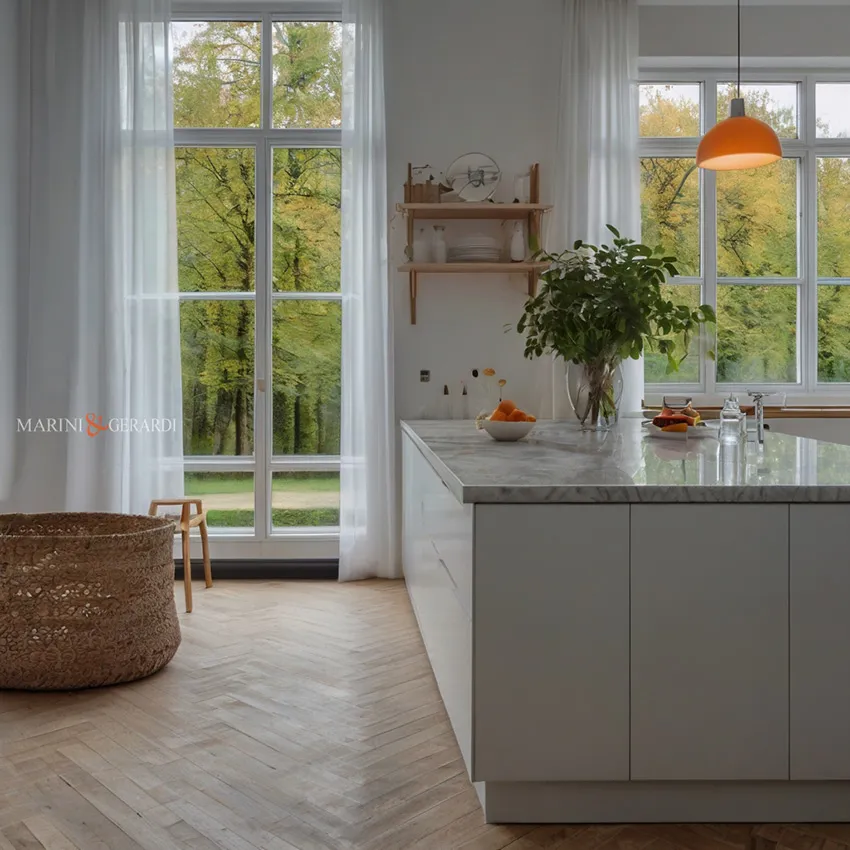 Tende moderne cucina con isola Tende moderne cucina con isola