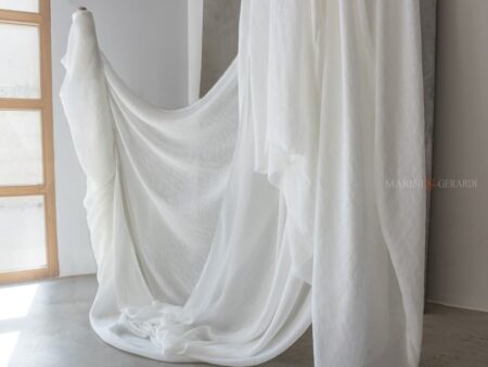 Tessuto per tende in garza di lino