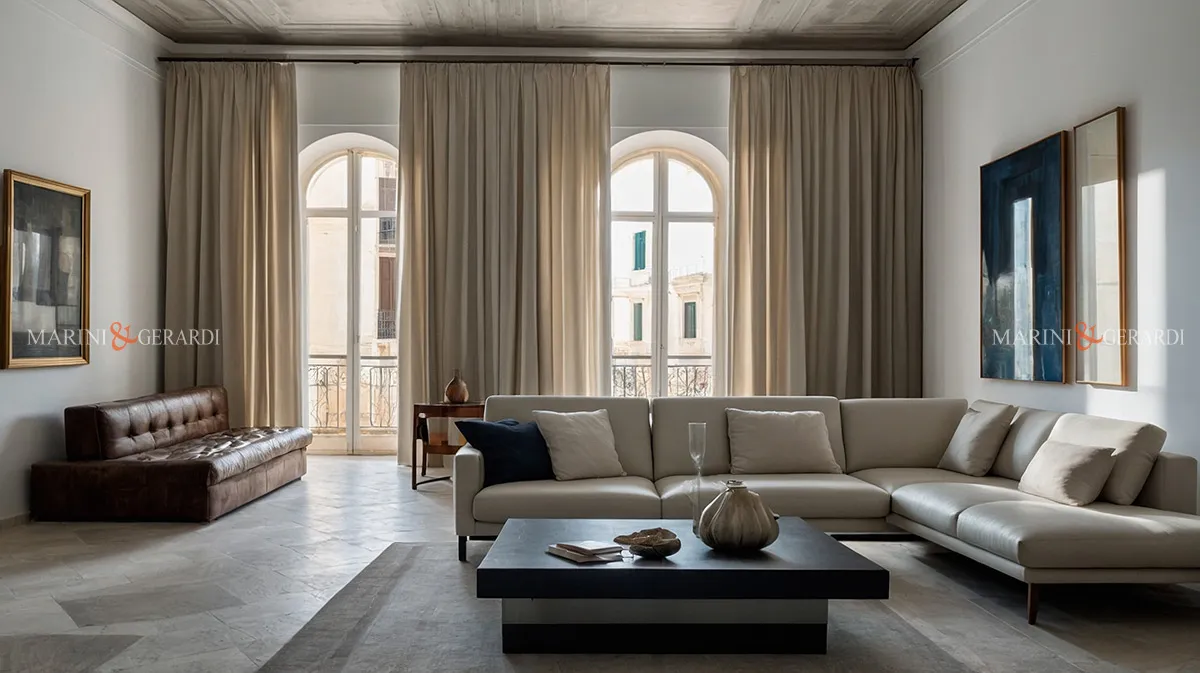 Tende soggiorno moderno online in puro lino Tende soggiorno moderno online in puro lino