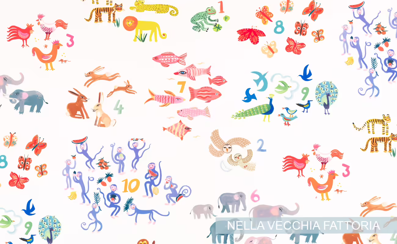 Tessuti per tenda animali fantastici nella vecchia fattoria Tessuti per tenda animali fantastici nella vecchia fattoria