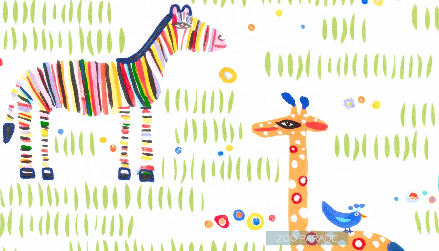 Idee camerette bimba tessuto per tende ricamato zebre giraffe Idee camerette bimba tessuto per tende ricamato zebre giraffe