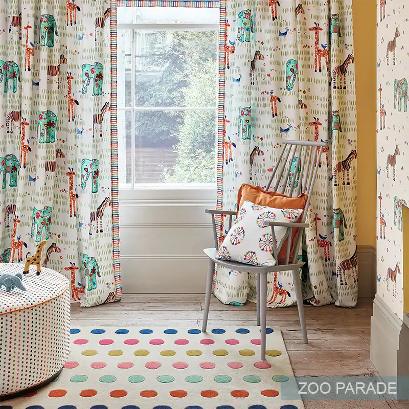 Idee per camerette bimba tessuto ricamato per tende Idee per camerette bimba tessuto ricamato per tende