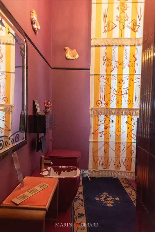 Design week 2025 casa ornella bagno rosso ludovica gerardi foto Design week 2025 casa ornella bagno rosso ludovica gerardi foto