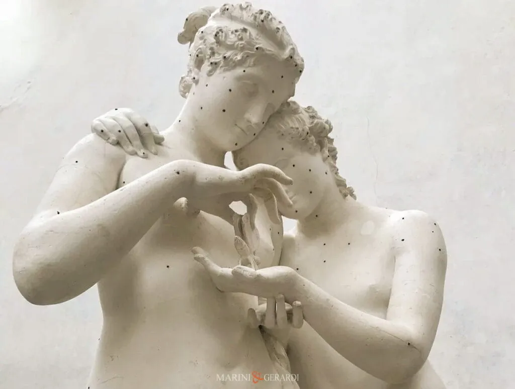 Amore e psiche particolare museo gypsotheca antonio canova