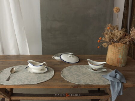 Runner tavola eleganti ovali in jacquard