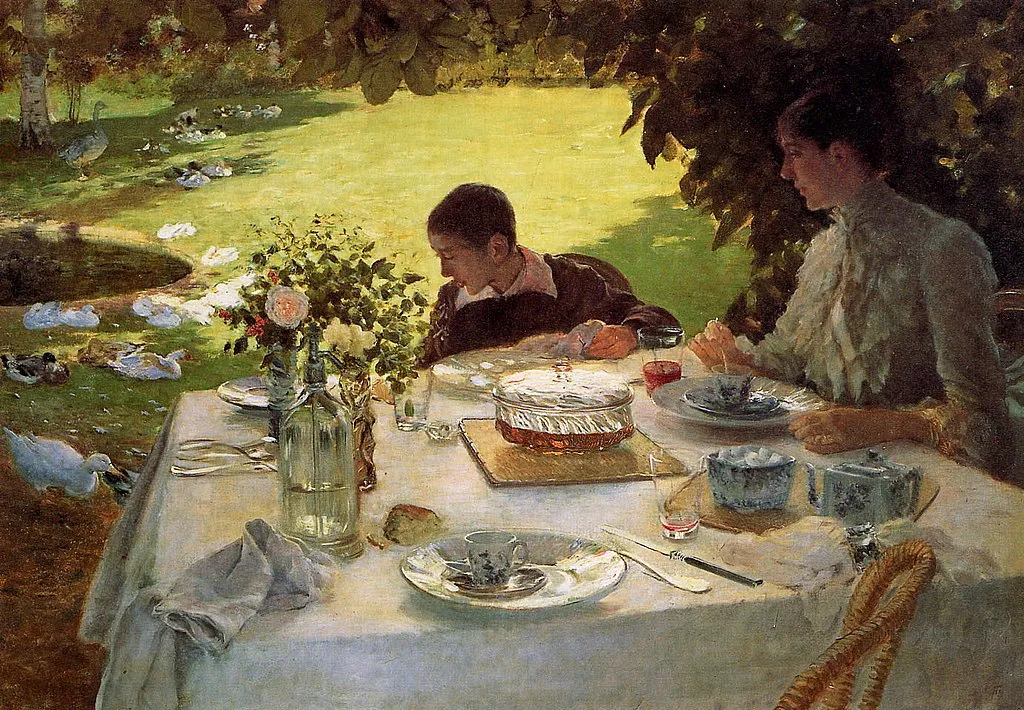 Giuseppe de nittis colazione in giardino 1883 84 pinacoteca barletta Giuseppe de nittis colazione in giardino 1883 84 pinacoteca barletta