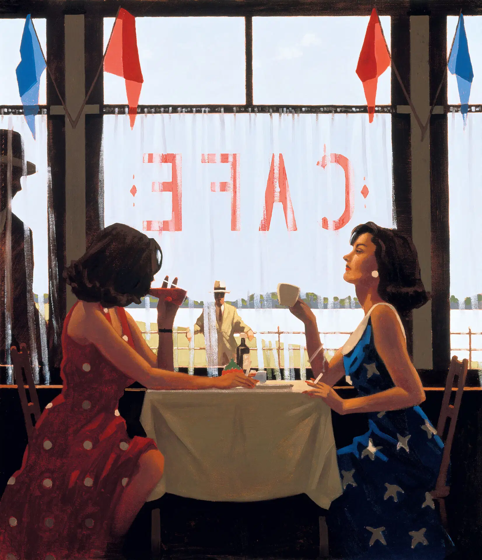 Jack vettriano café days 1995 Jack vettriano café days 1995