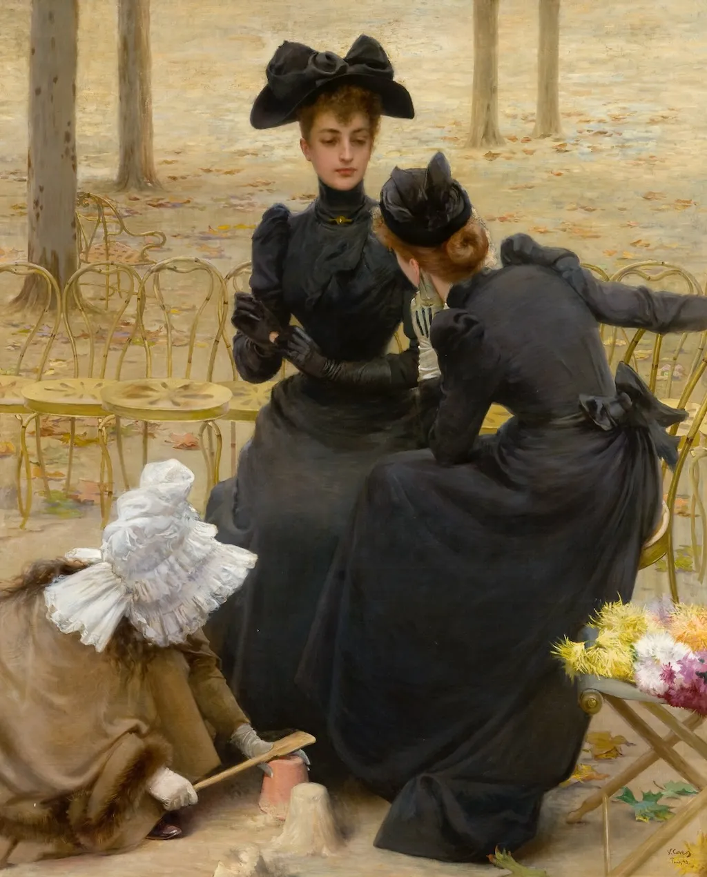 Vittorio matteo corcos istitutrici ai campi elisi 1892 Vittorio matteo corcos istitutrici ai campi elisi 1892