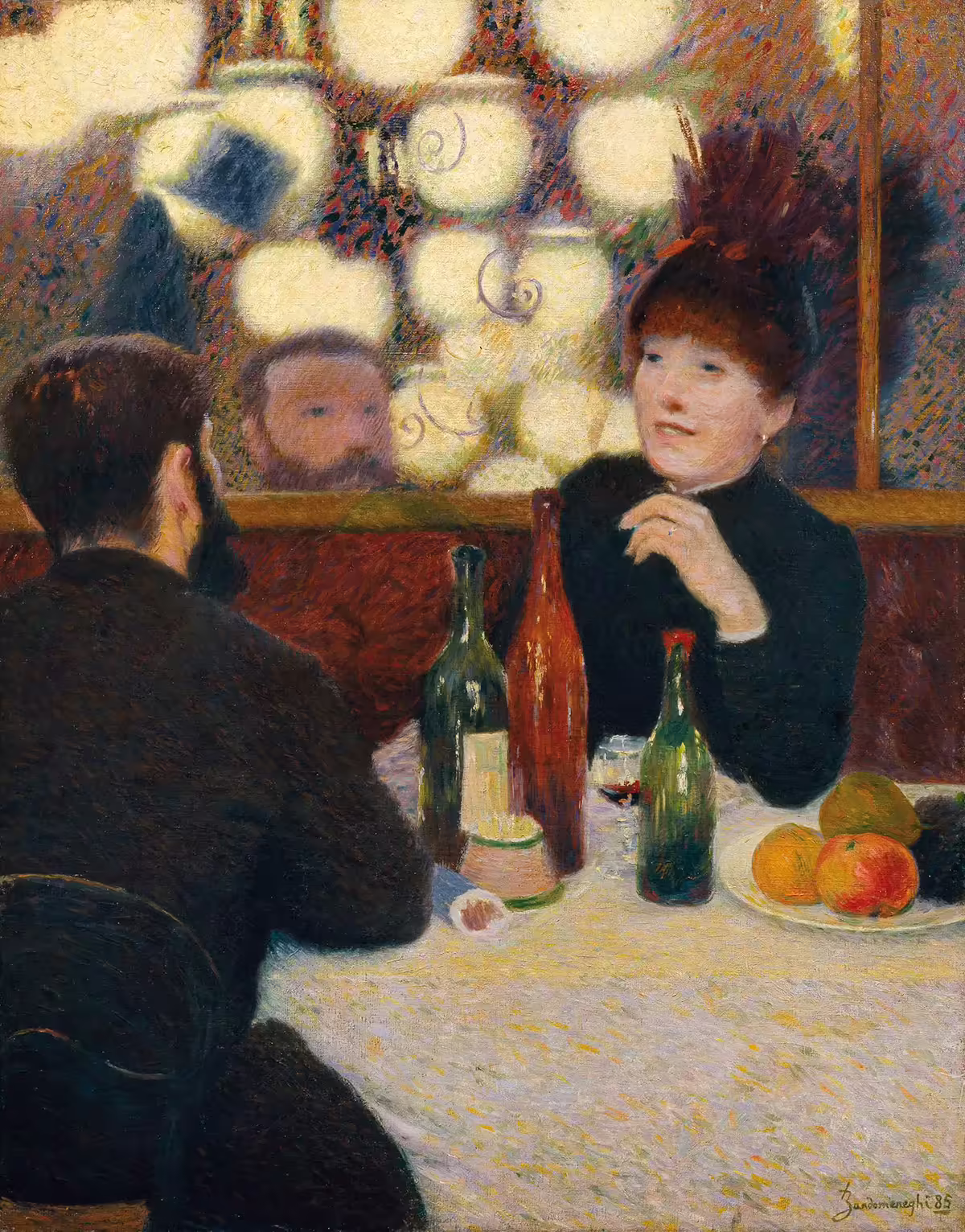 Federico zandomeneghi al caffe nouvelle athenes 1885