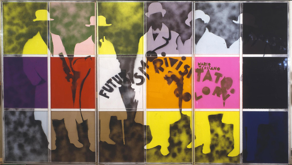 Il futurismo rivisitato 1965 collezione privata mario schifano