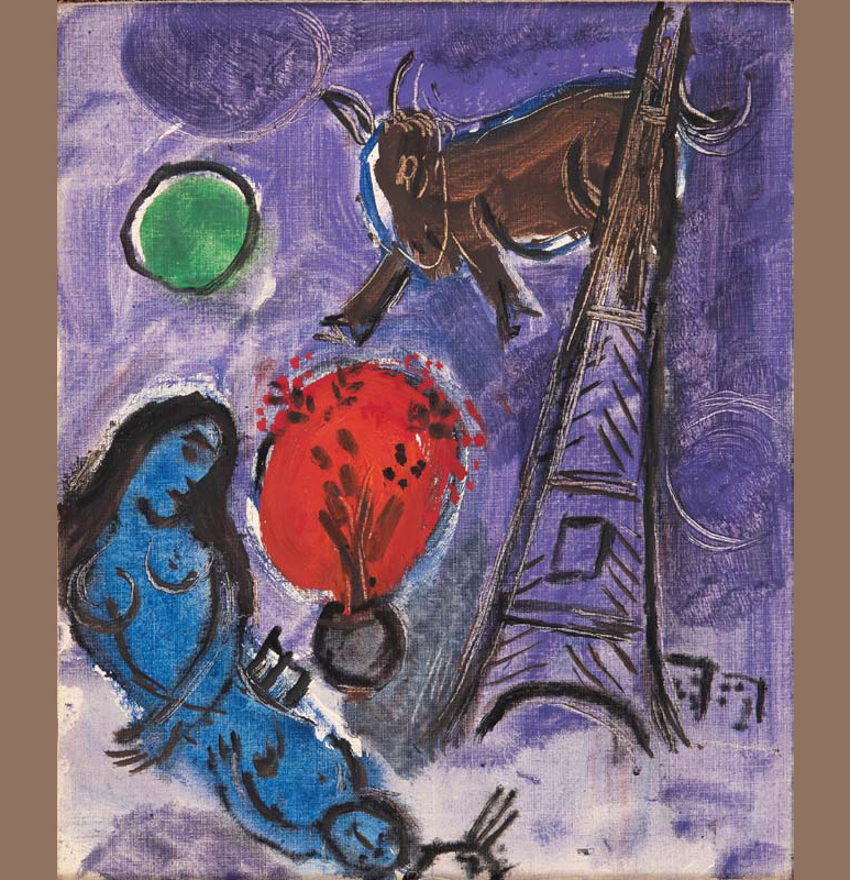 Marc chagall schizzo per saint germain des prés 1952 53 Marc chagall schizzo per saint germain des prés 1952 53