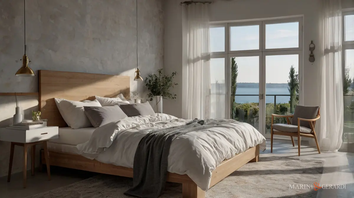 Tende da interni in lino stanza da letto Tende da interni in lino stanza da letto