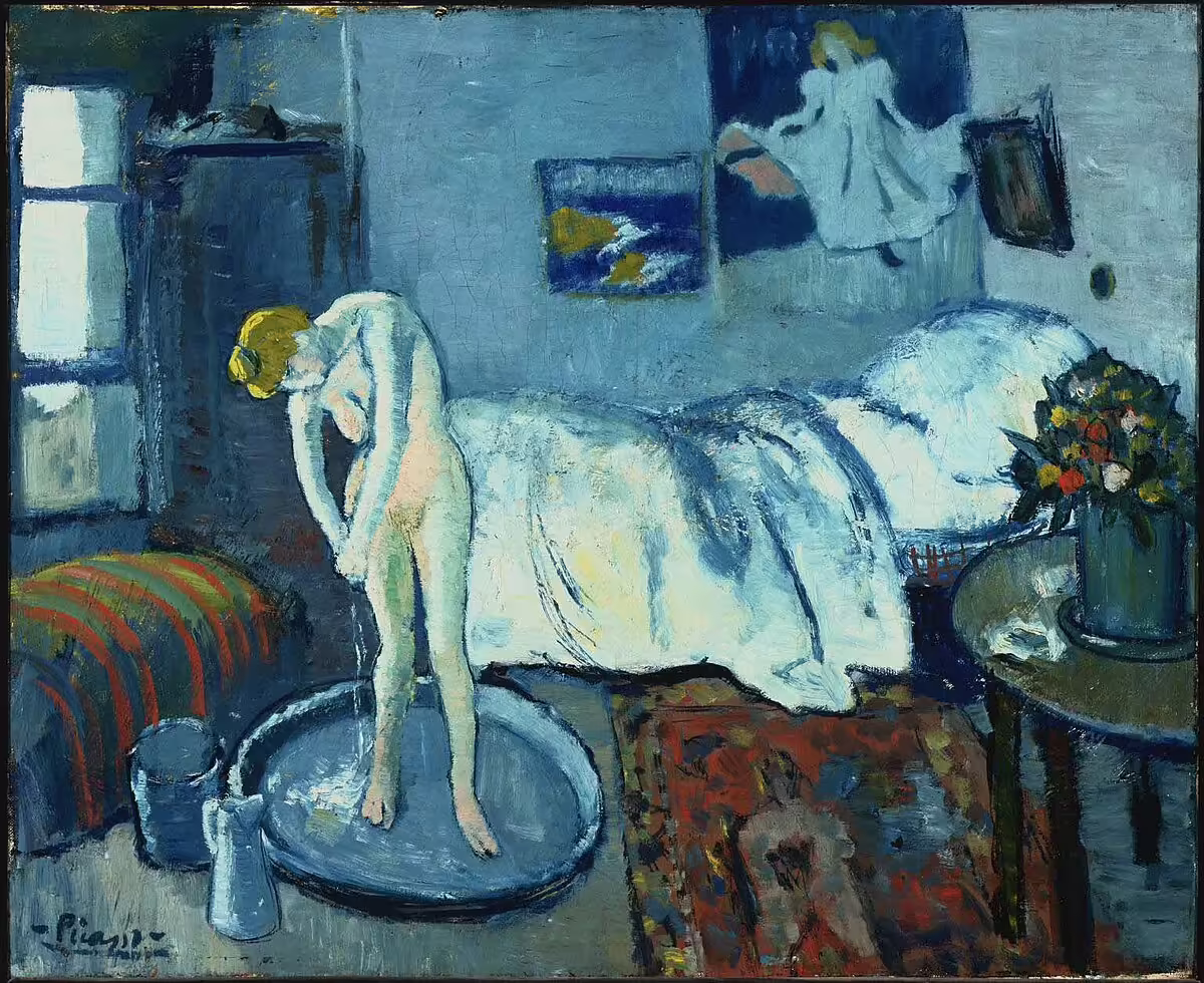 Picasso's blue room 1901 Picasso's blue room 1901