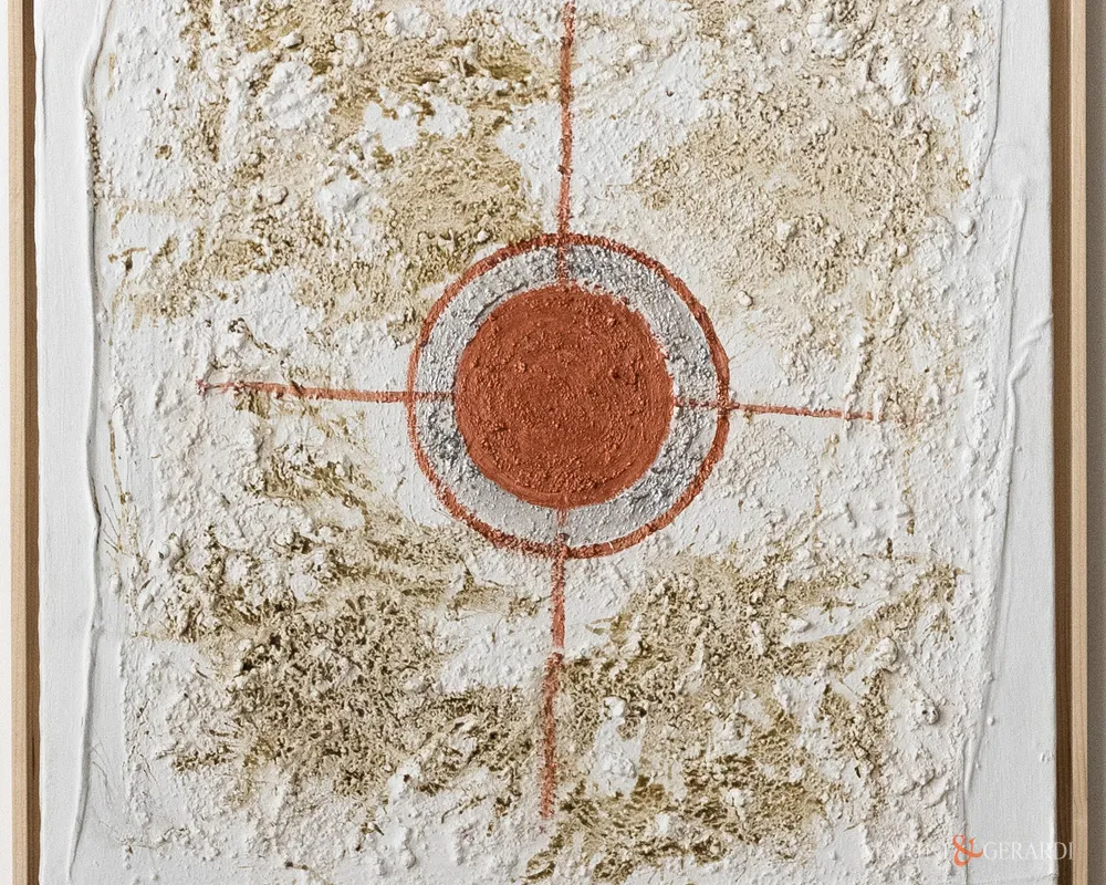 Ettaglio quadri moderni particolari cerchio bronzo argento linee intersecate Ettaglio quadri moderni particolari cerchio bronzo argento linee intersecate