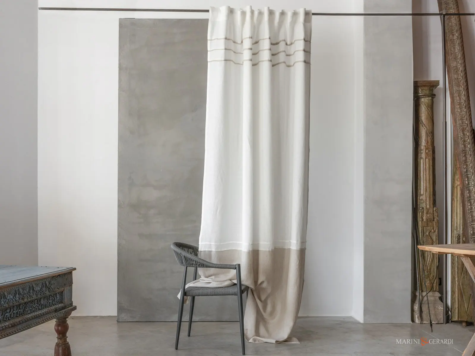 Tenda interni lino doppio colore per camera da letto Tenda interni lino doppio colore per camera da letto