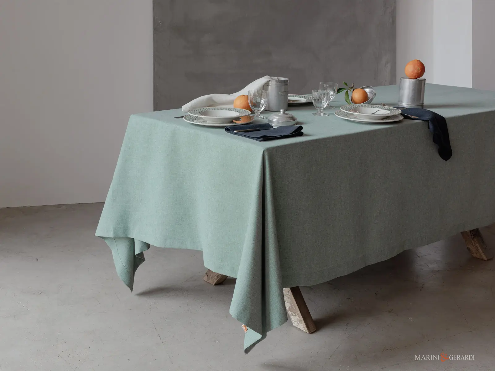 Tovaglia cucina rettangolare salvia 140x170 Tovaglia cucina rettangolare salvia 140x170