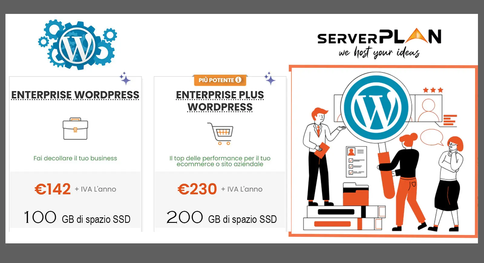 Enterprise enterpriceplus wordpress offerta 100 200 gb Enterprise enterpriceplus wordpress offerta 100 200 gb