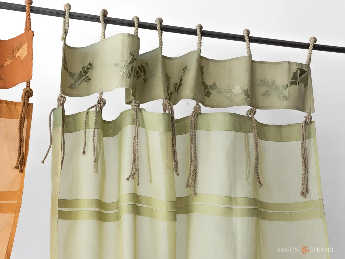 Tende per casa moderne organza di cotone mantovana con ricamo Tende per casa moderne organza di cotone mantovana con ricamo