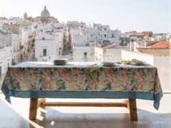 Sussurro di primavera ad ostuni tovaglie per tavoli da pranzo paerse sullo sfondo