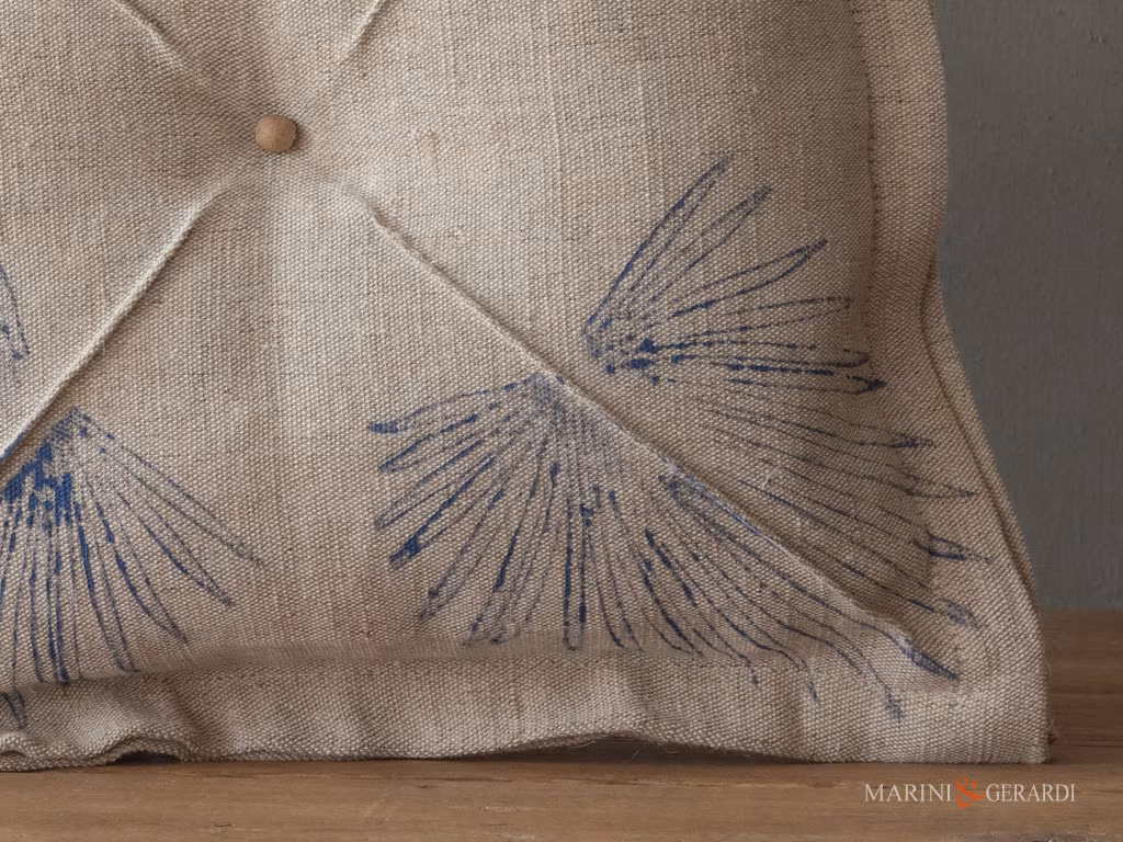Federe cuscini divano 50x50 artigianale blu particolare Federe cuscini divano 50x50 artigianale blu particolare